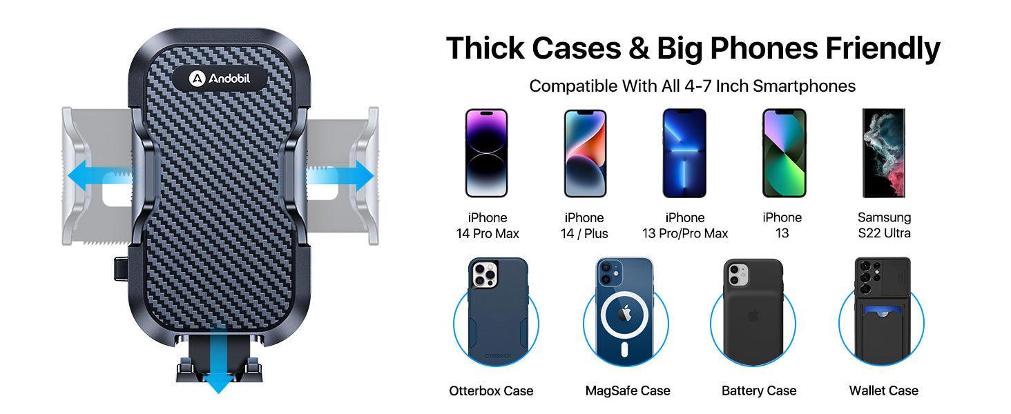 Phone Mount For Car Vent Universal Holder With Clip And Suction Cup - Image 10