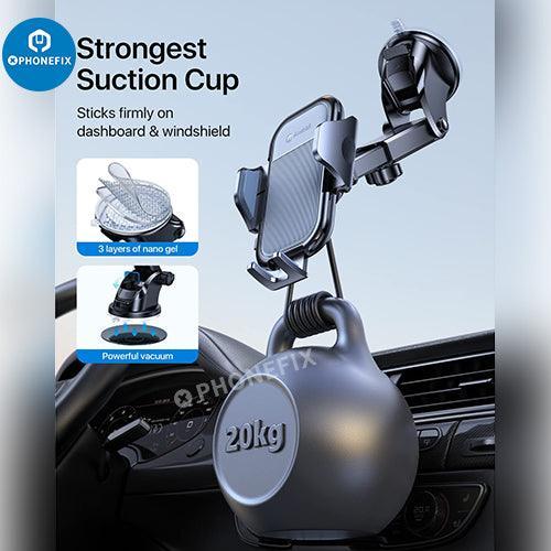 Phone Mount For Car Vent Universal Holder With Clip And Suction Cup - Image 2
