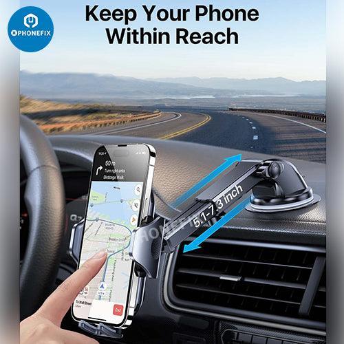 Phone Mount For Car Vent Universal Holder With Clip And Suction Cup - Image 4