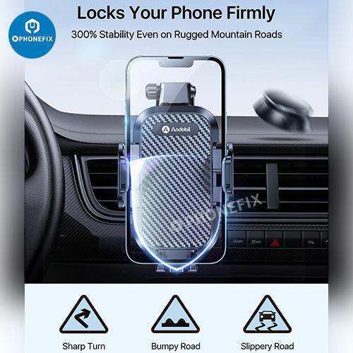 Phone Mount For Car Vent Universal Holder With Clip And Suction Cup - Image 5