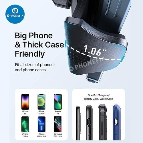 Phone Mount For Car Vent Universal Holder With Clip And Suction Cup - Image 9