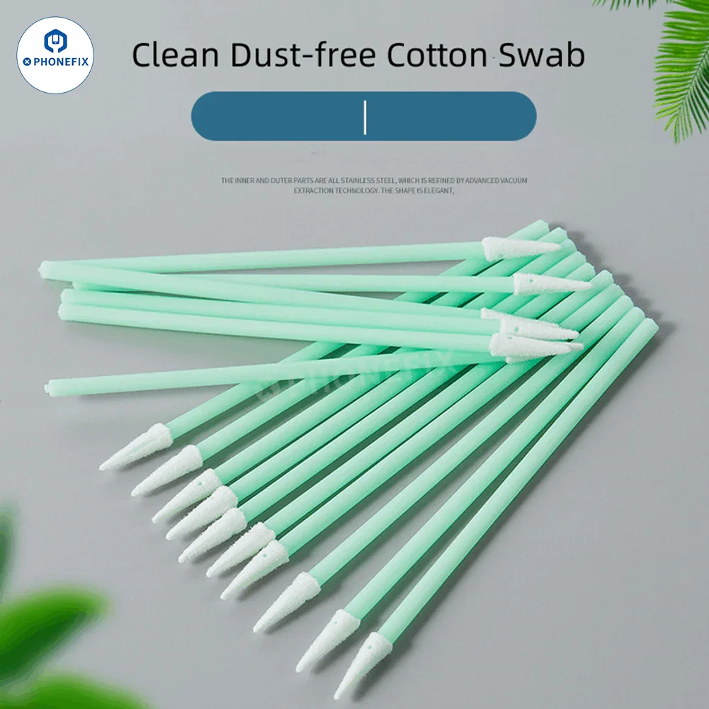 Phone Tail Plug Cleaning Stick Dust-Free Sponge Cotton Swab - Image 3