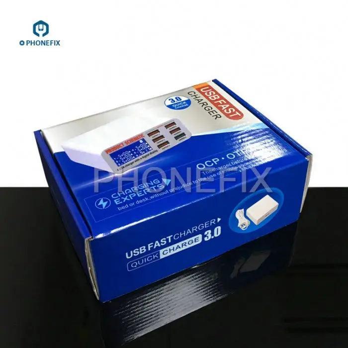 Phone USB Charging Station Digital Display 6 Port Phone USB Charger - Image 5
