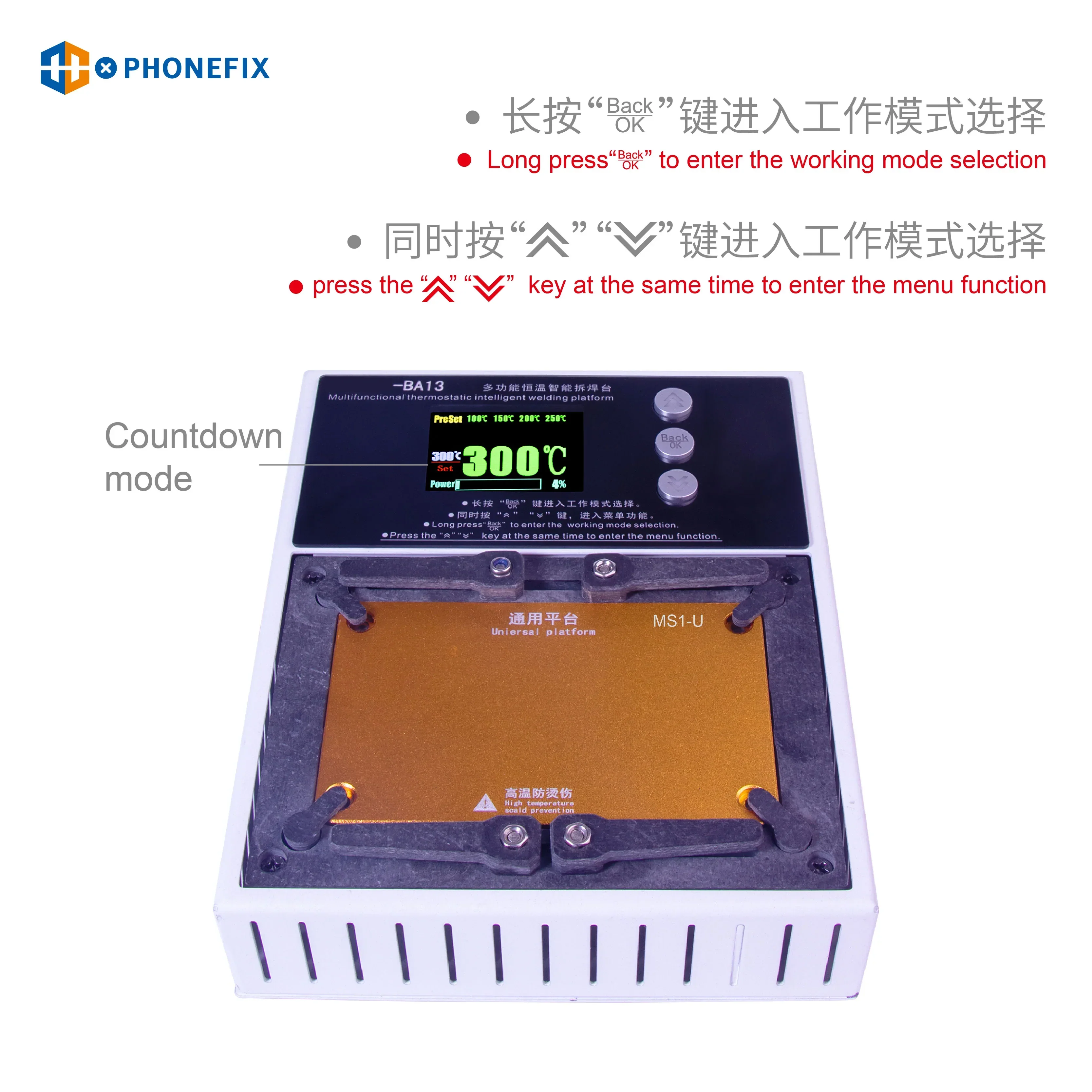 PHONEFIX BA13 Intelligent Preheater For iPhone X-16 Pro Max - Image 5