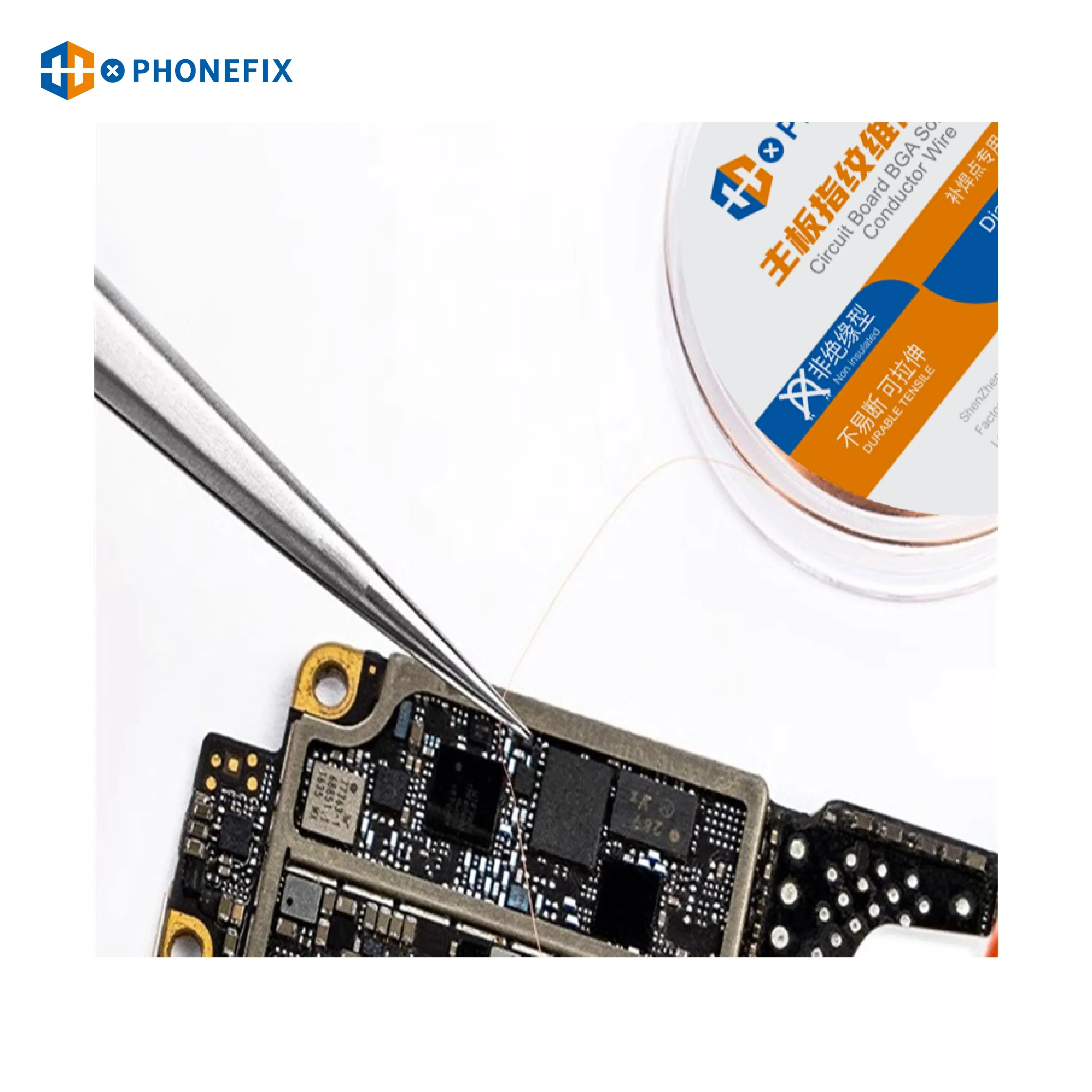 PHONEFIX Copper Jump Wire for iPhone Motherboard Fingerprint - Image 3