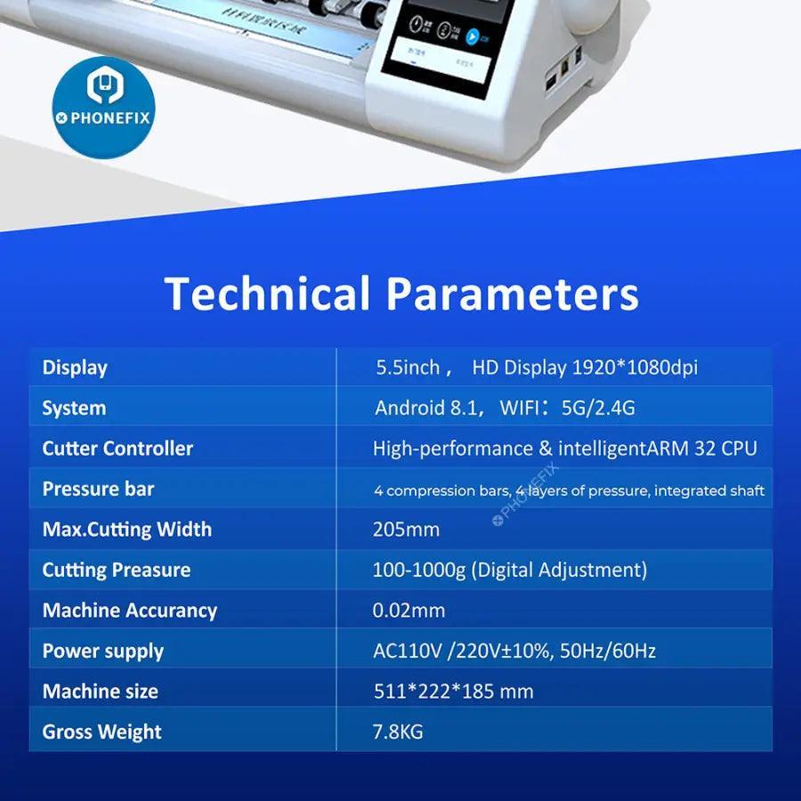 PHONEFIX FX-866 Auto Film Cutting Machine For Phone Glass Protect Film Cutter - Image 14