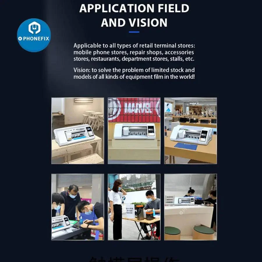 PHONEFIX FX-866 Auto Film Cutting Machine For Phone Glass Protect Film Cutter - Image 18