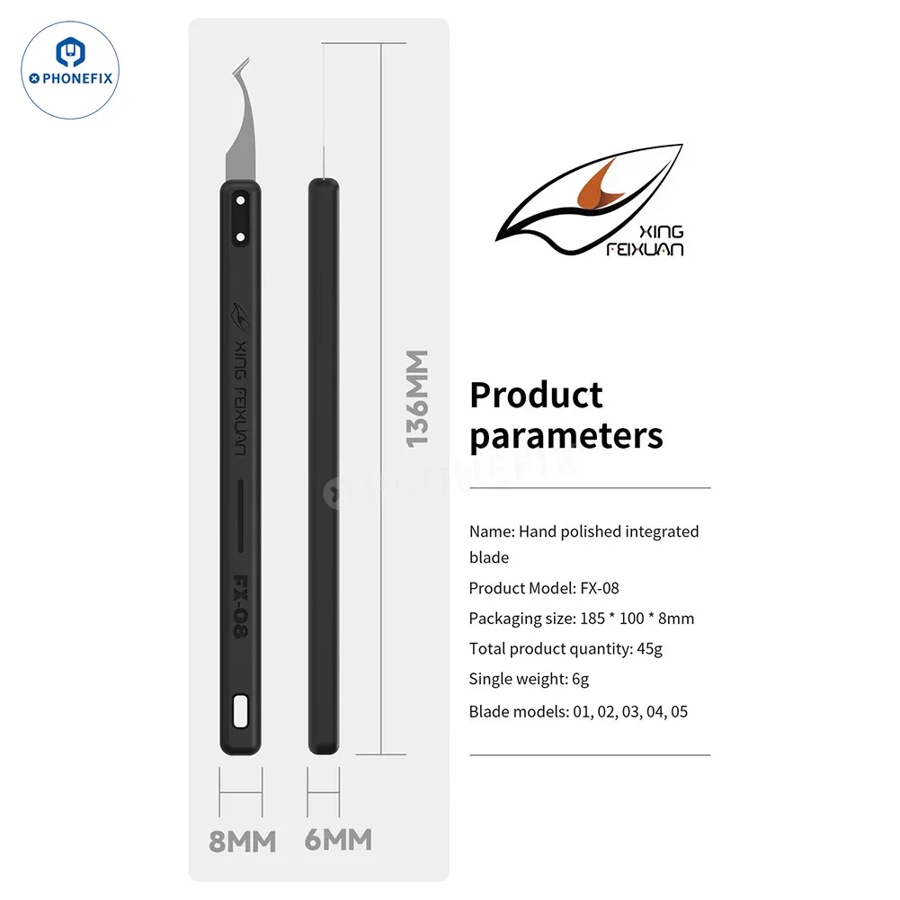 PHONEFIX Hand Polished Integrated Blade PCB IC Removal Tool - Image 7