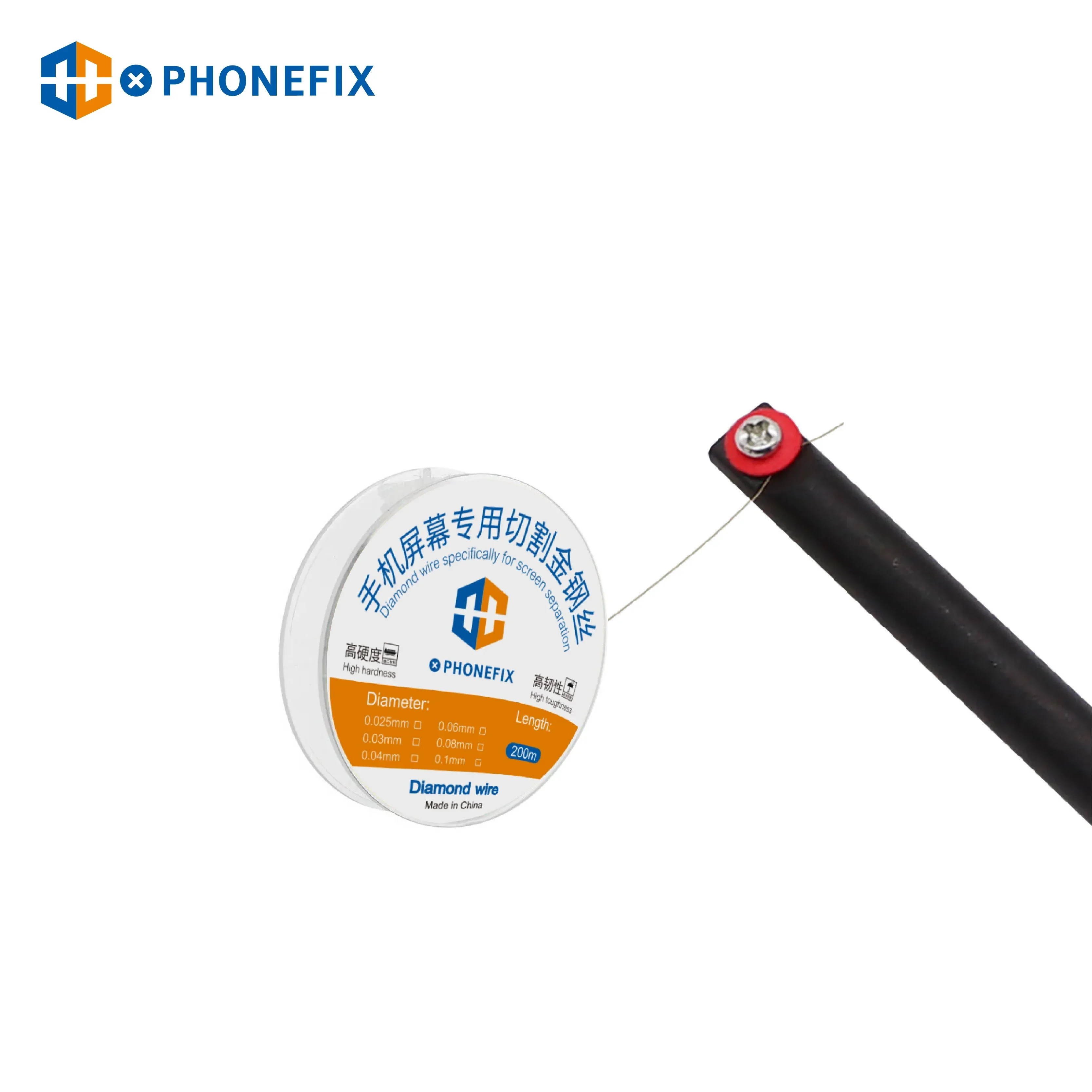 PHONEFIX High Tenacity  200m Special Diamond Wire Cutting Wire - Image 9