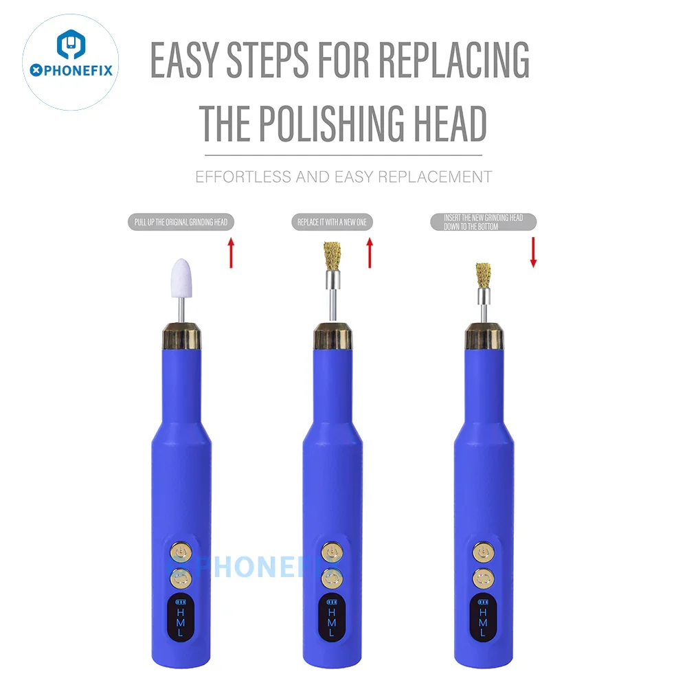 PHONEFIX HW-013 Wireless Charging Grinding Pen IC Polishing Tool - Image 9