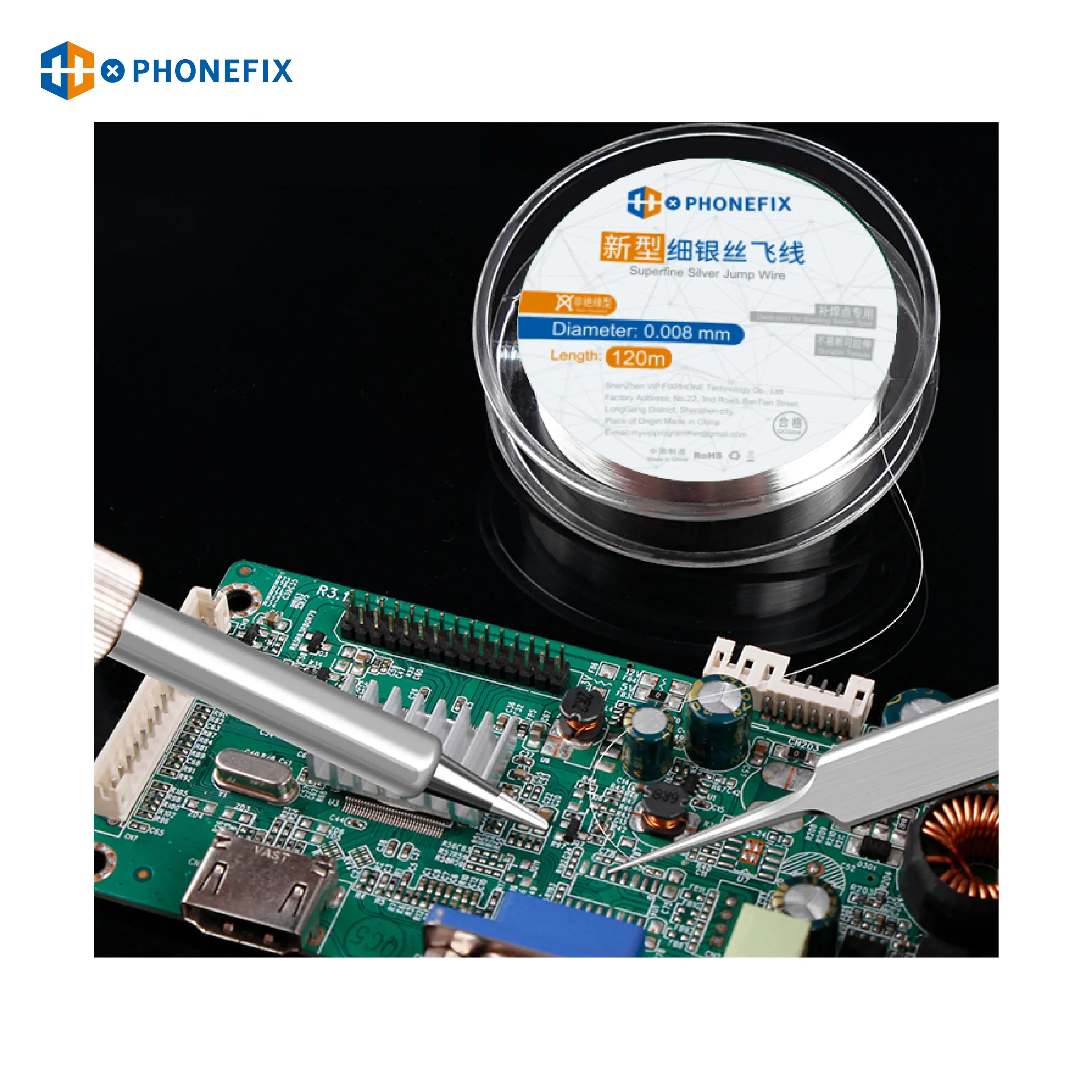 PHONEFIX Insulation Jump Wire Fingerprint Soldering Link Wire - Image 5