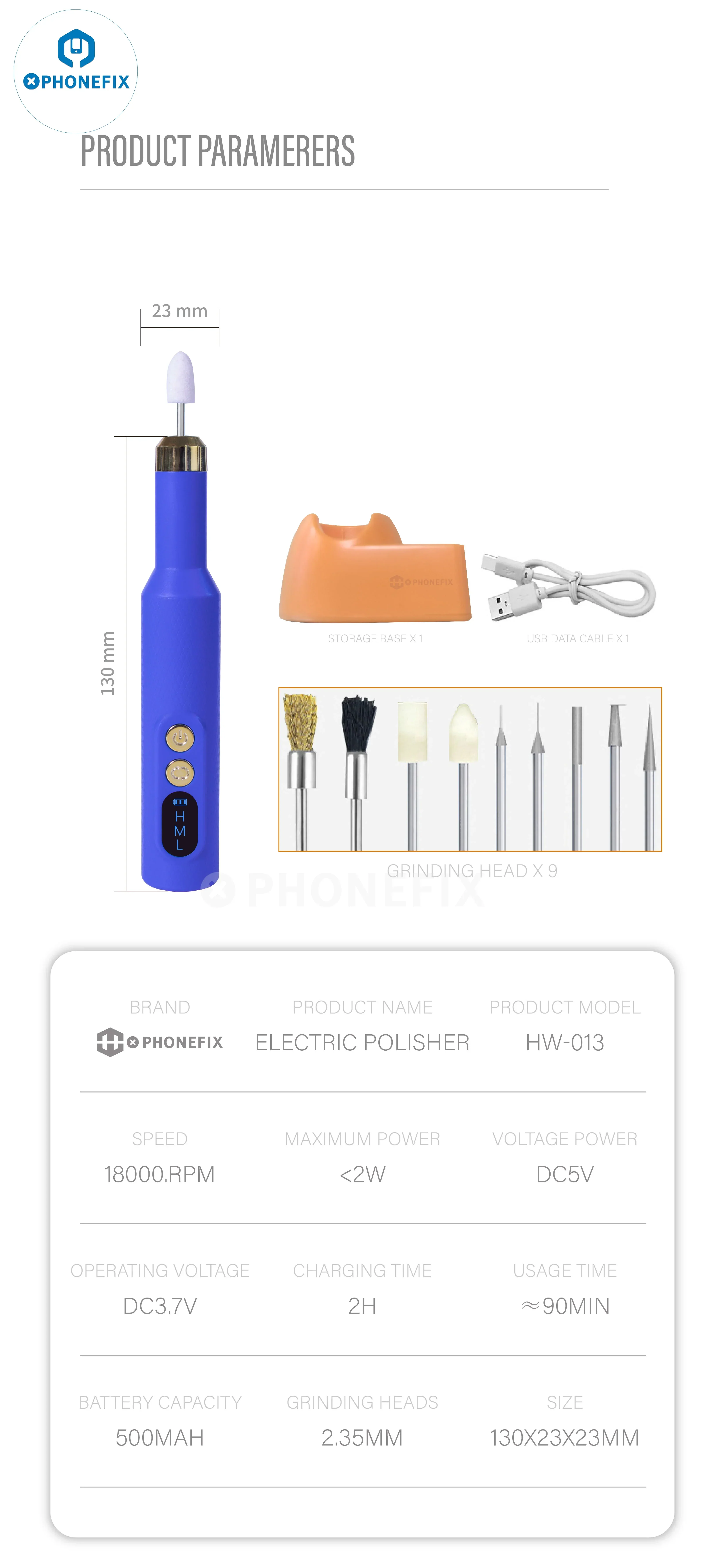 PHONEFIX Intelligent Polishing Grinding Pen For Phone Repair Tool - Image 8