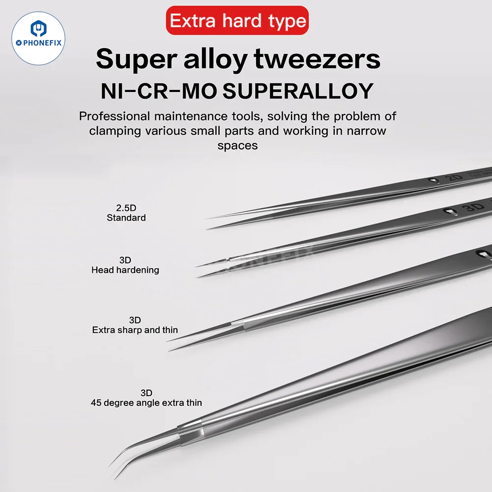 PHONEFIX Super Hard Alloy 3D Tweezers Mobile IC Tiny Parts Gripper - Image 11