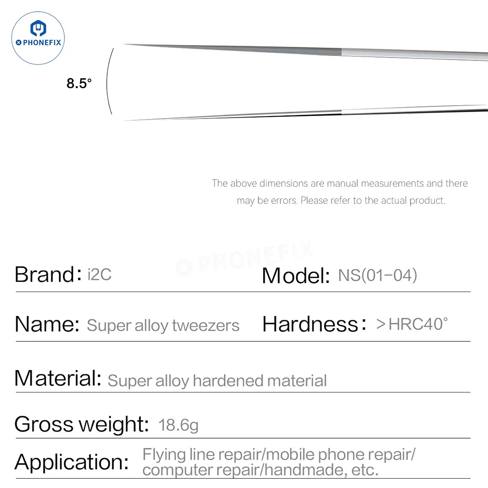 PHONEFIX Super Hard Alloy 3D Tweezers Mobile IC Tiny Parts Gripper - Image 16