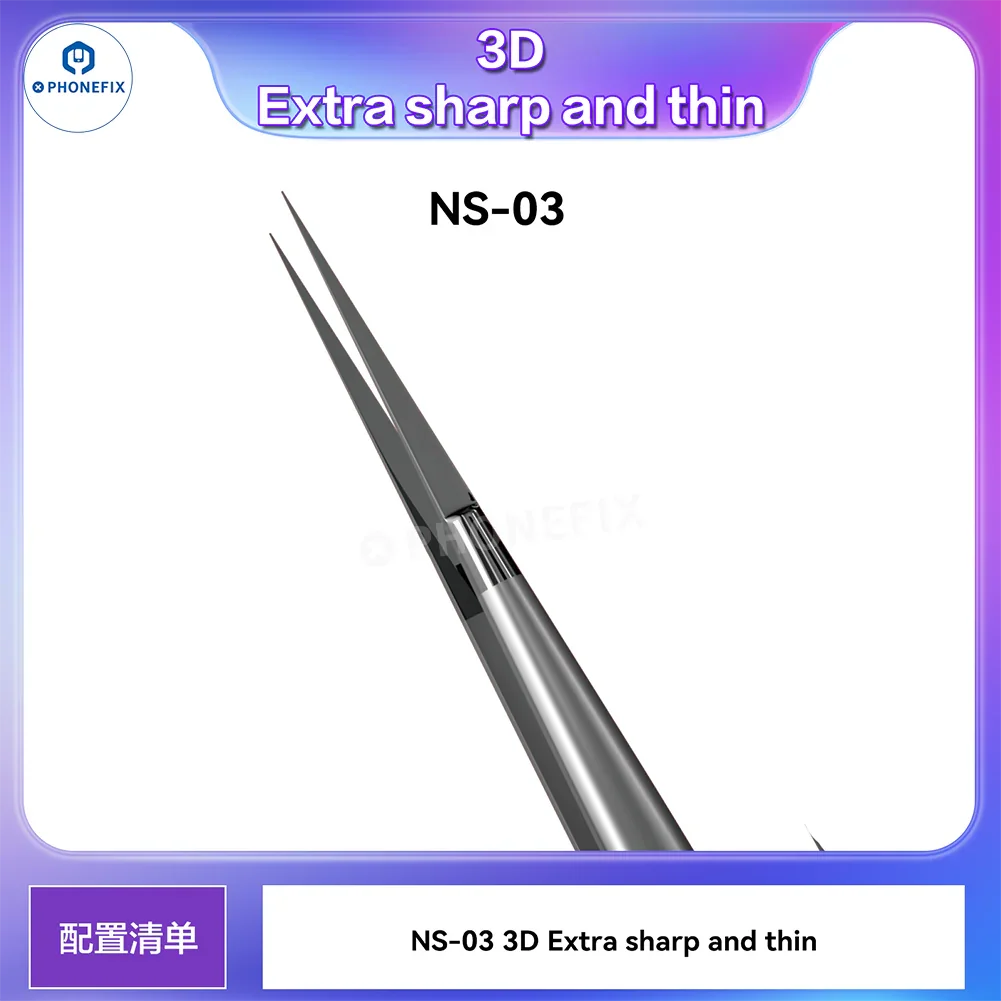 PHONEFIX Super Hard Alloy 3D Tweezers Mobile IC Tiny Parts Gripper - Image 19