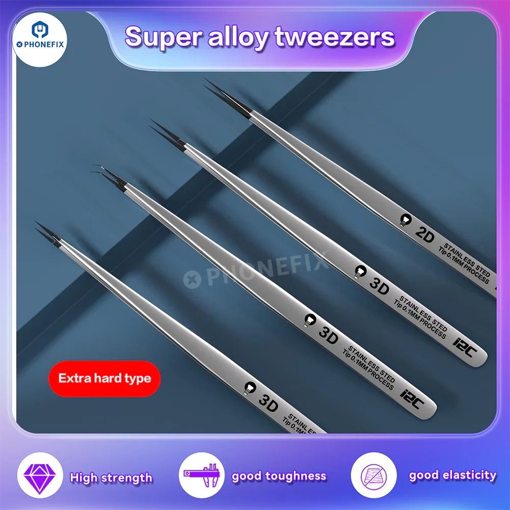 PHONEFIX Super Hard Alloy 3D Tweezers Mobile IC Tiny Parts Gripper - Image 3