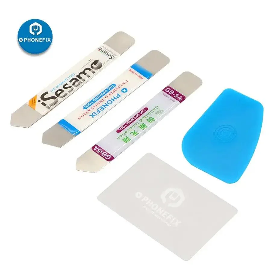 5PCS Plastic Card Pry Blade Screen Opening Scraper Repair Tool Kit - Image 7