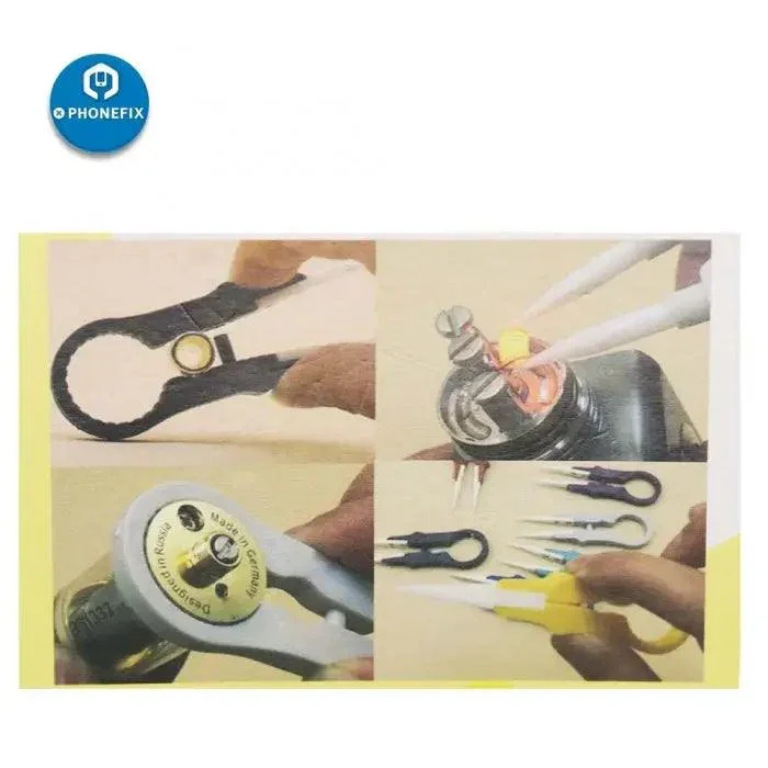 Pointed Tip Industrial Ceramic Tweezers Heat-Resistant Forceps Tool - Image 5