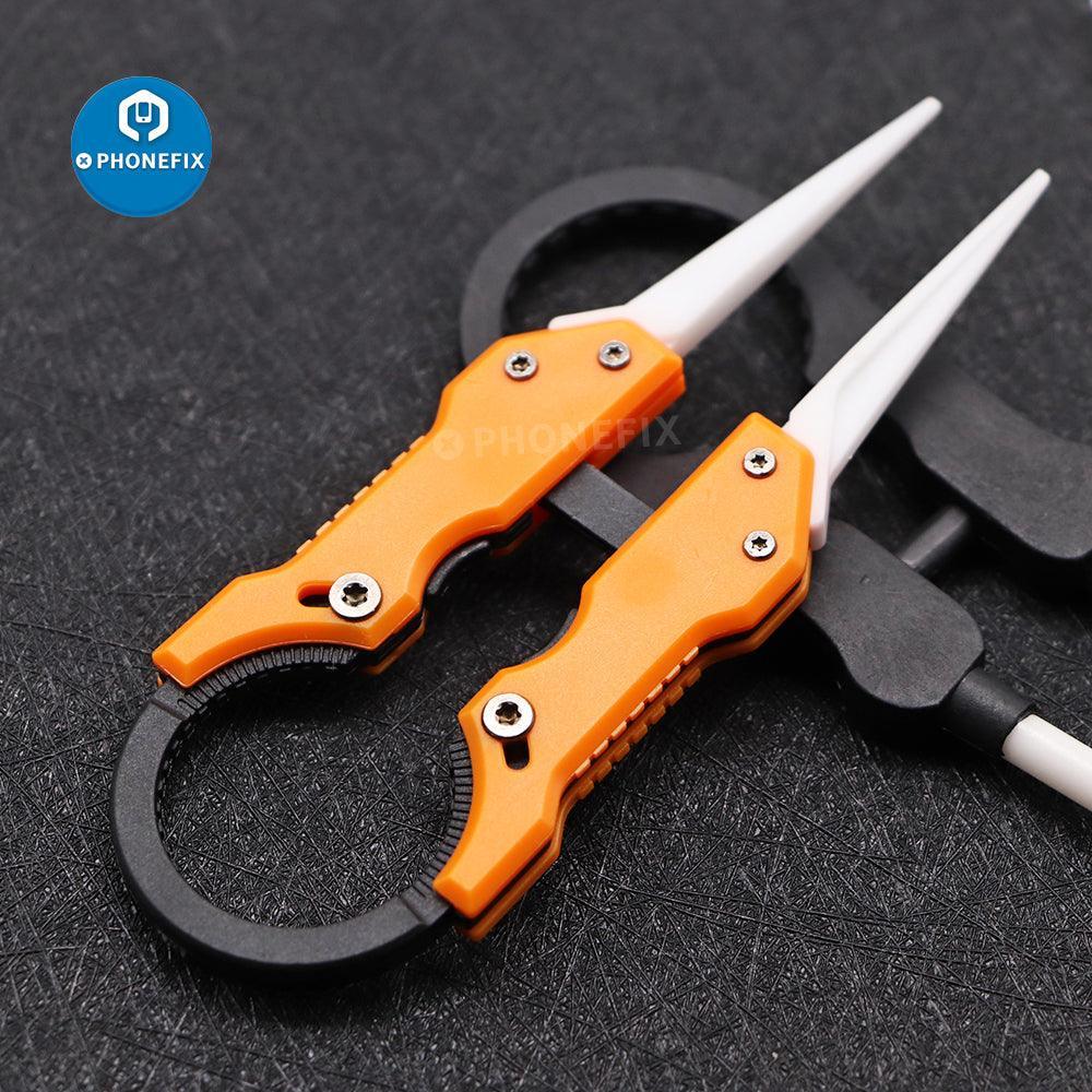 Pointed Tip Industrial Ceramic Tweezers Heat-Resistant Forceps Tool - Image 6