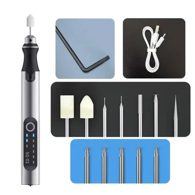 Portable Engraving Tool DIY Electric Rechargeable Polishing Grinding Pen - Image 3
