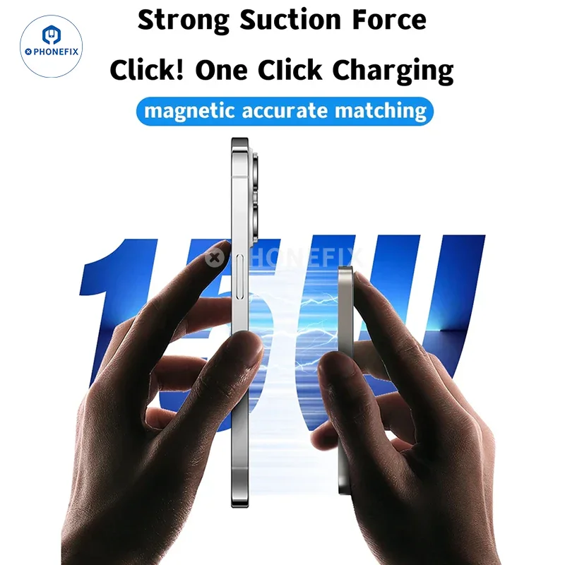 Portable Magsafe Magnetic Wireless Fast Charging For iPhone 12-15PM - Image 5