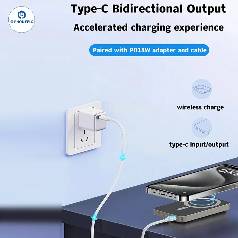 Portable Magsafe Magnetic Wireless Fast Charging For iPhone 12-15PM - Image 6