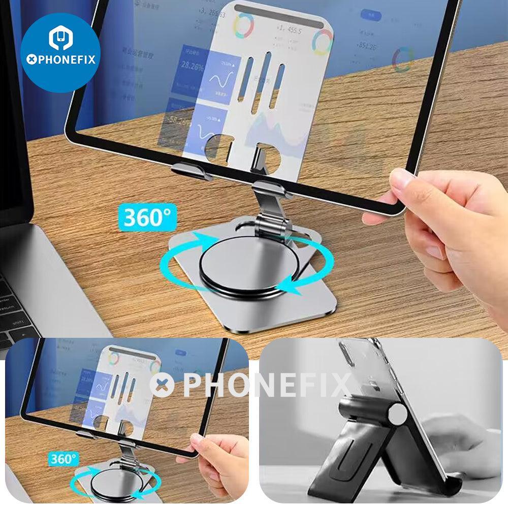 Portable Mobile Phone Tablet Desktop Stand Adjustable Holder - Image 2