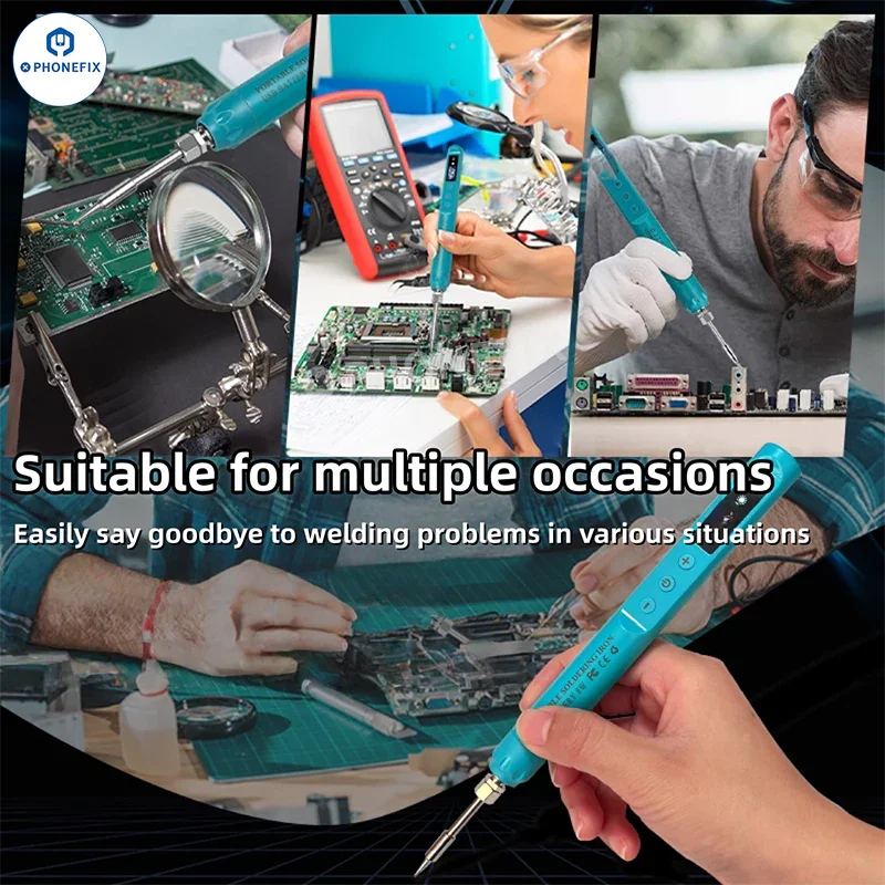 Portable Soldering Iron Smart Temperature Control for Phone Repair - Image 3