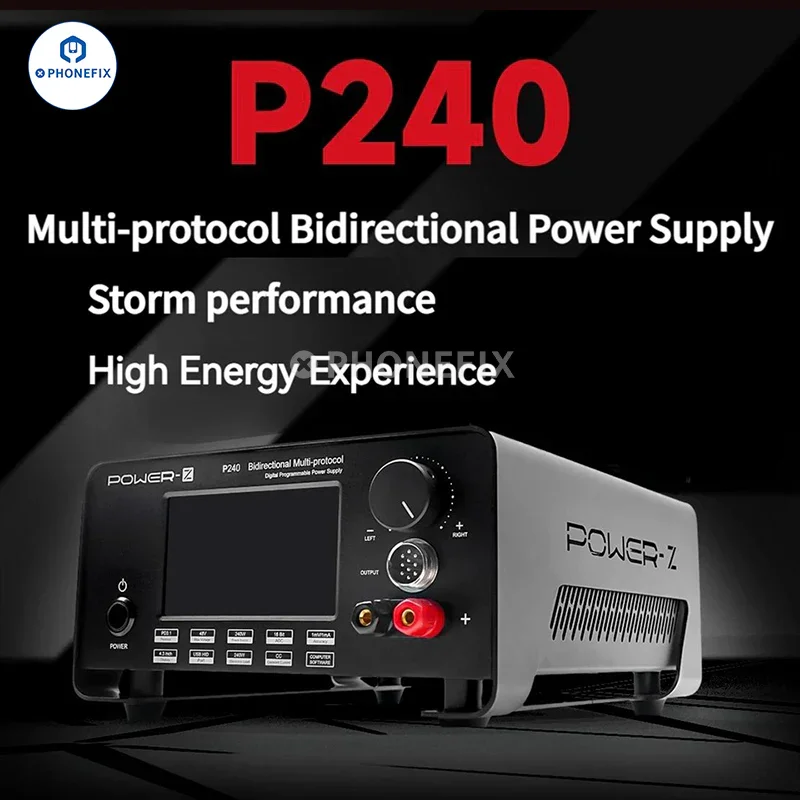 POWER-Z P240 Multi-protocol Bidirectional Digital Power Supply - Image 2