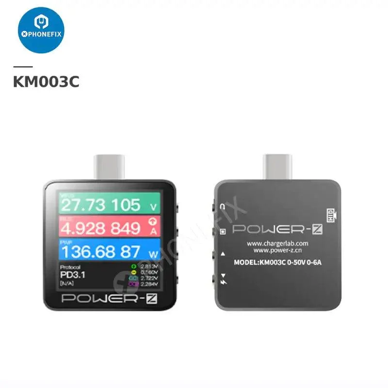 POWER-Z PD Tester KT002 USB KM003C Type-C Voltmeter Ammeter - Image 2