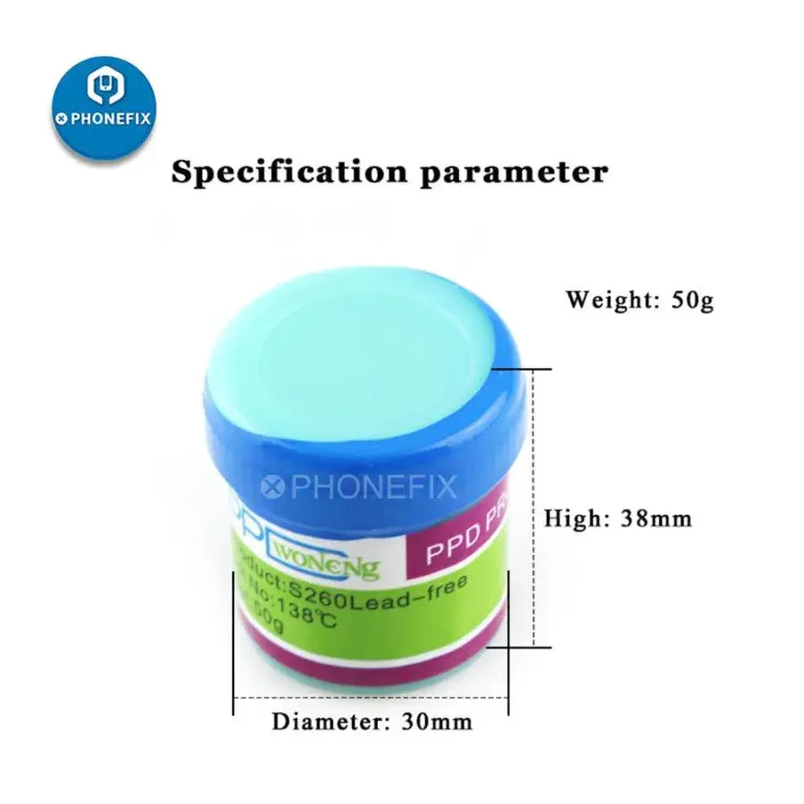 PPD Lead-free Solder Paste 138 183 Degrees For A8 A9 A10 A11 CPU - Image 3