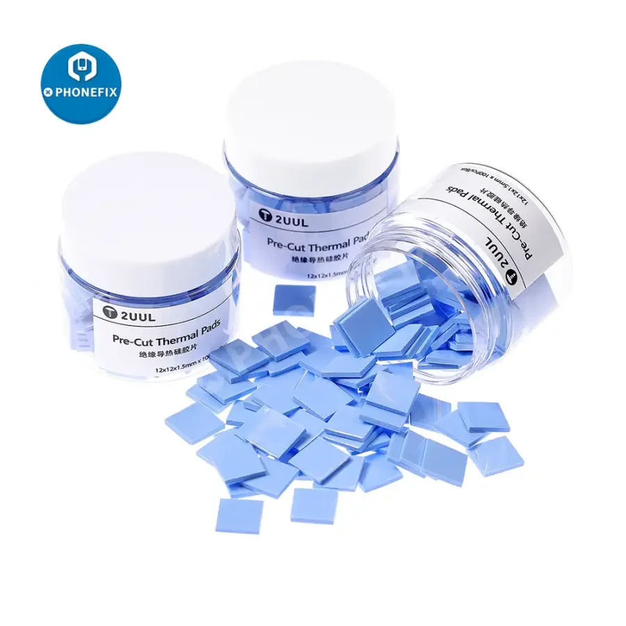 Pre-Cut Thermal Silicone Pads 12x12x1.5mm 100Pcs/Box For Soldering - Image 4
