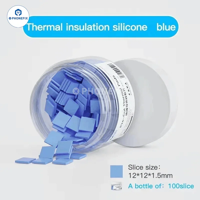 Pre-Cut Thermal Silicone Pads 12x12x1.5mm 100Pcs/Box For Soldering - Image 8