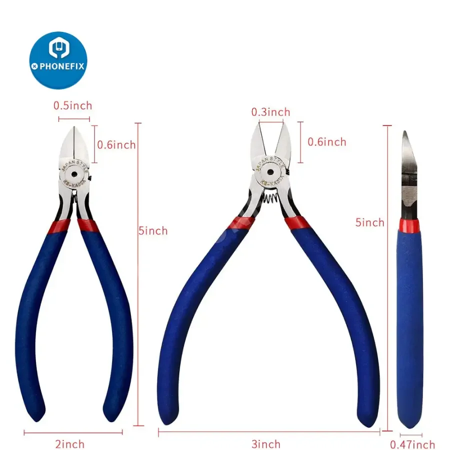 Precision Diagonal Cutters for Phone Repair | Top Cutter Pliers - Image 2