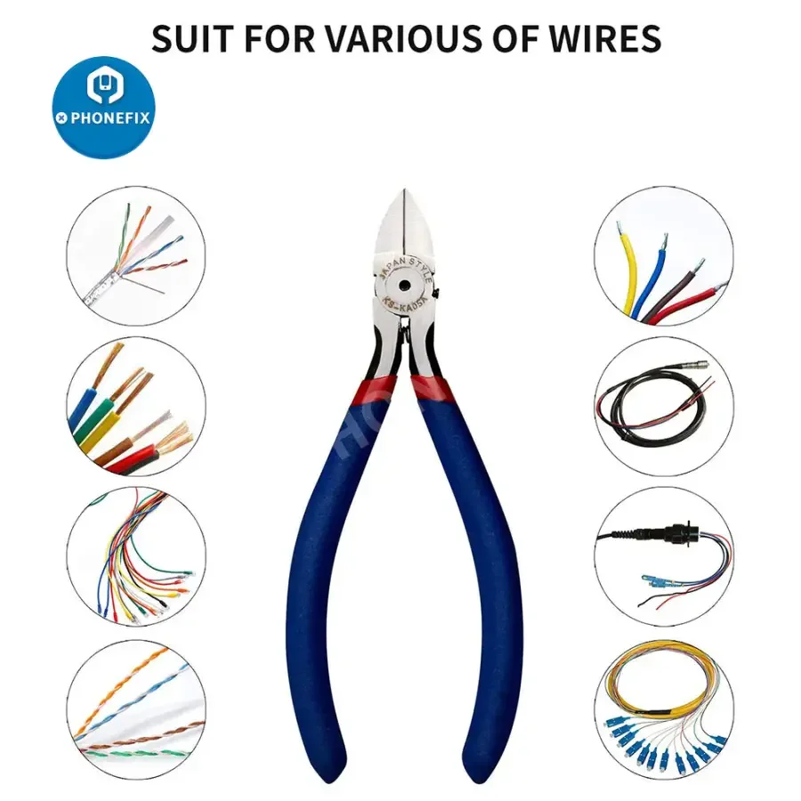 Precision Diagonal Cutters for Phone Repair | Top Cutter Pliers - Image 4