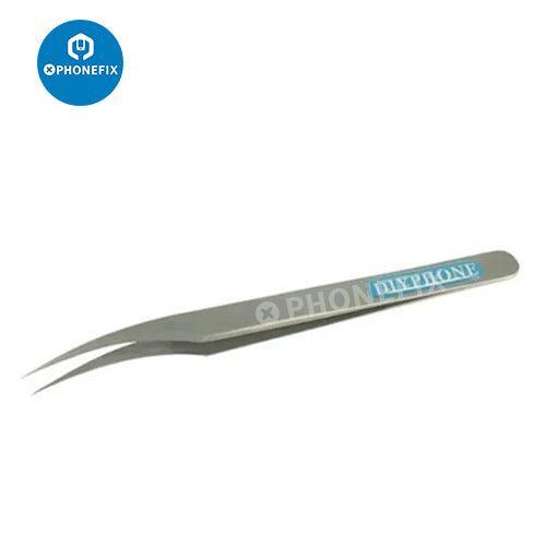 Precision Industrial Tweezers Curved Straight Tip Forceps Repair Tool - Image 7
