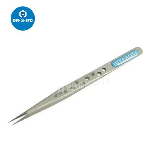Precision Industrial Tweezers Curved Straight Tip Forceps Repair Tool - Image 9