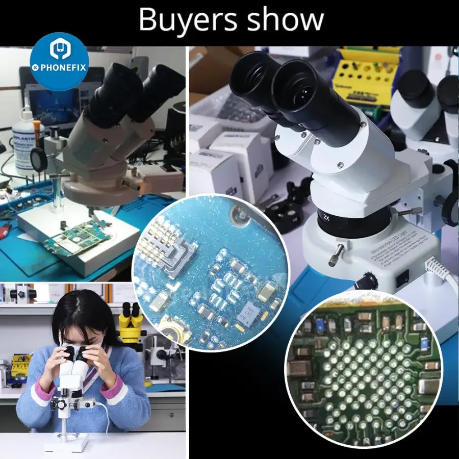 Professional 20X 40X Binocular Stereo Microscope with LED Light - Image 7