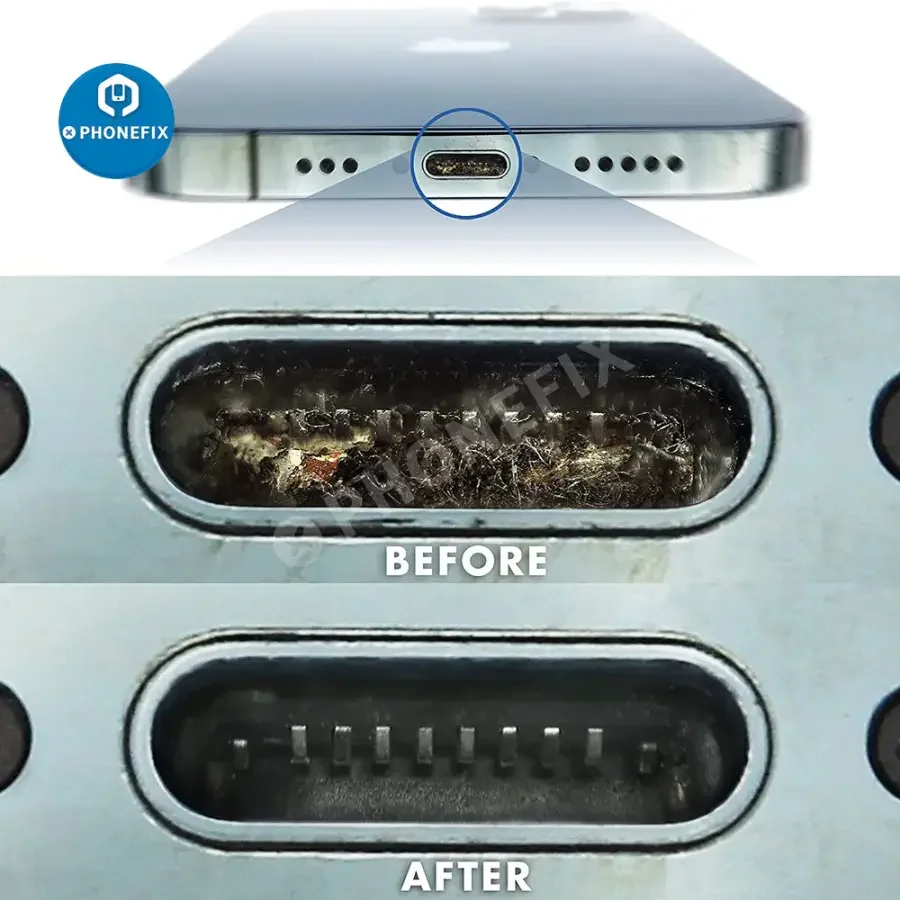 Professional Clean Tool Kit For Phone Tablet Ports / Connectors Repair - Image 3