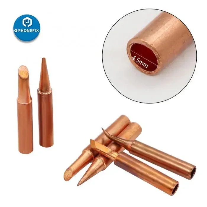 Pure-Copper 900M-T Soldering Iron Tips For 936 series Soldering Station - Image 4
