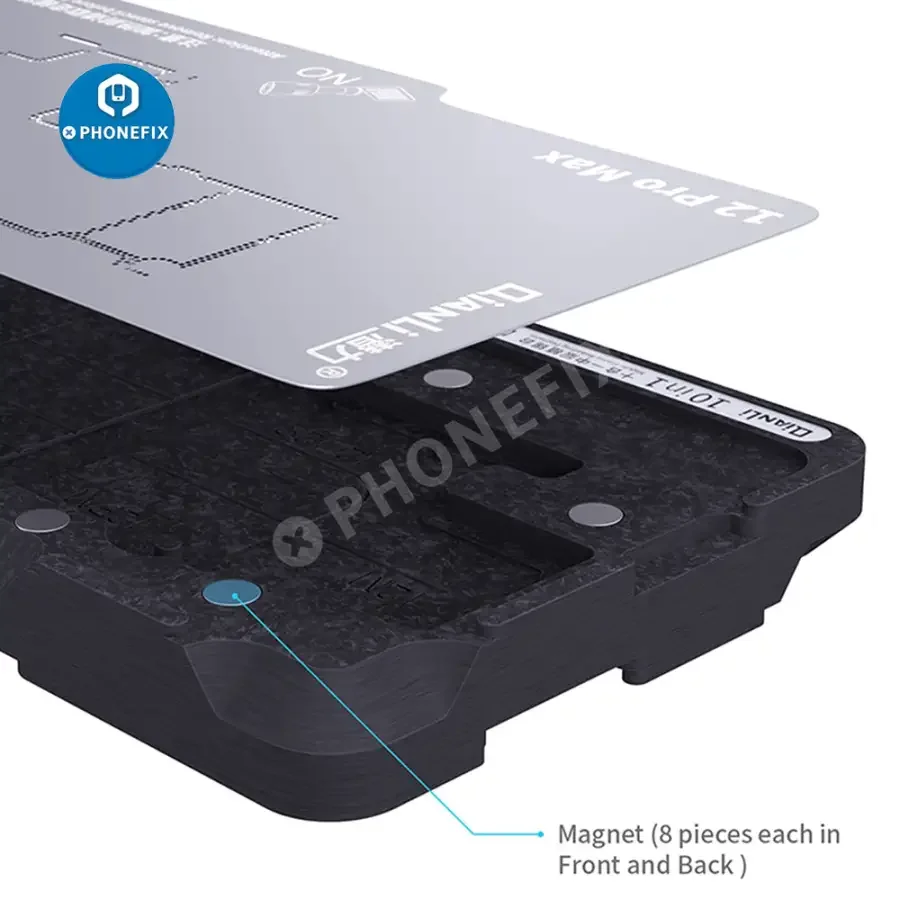 QIANLI 10 In 1 Middle Frame Reballing Platform For iPhone X-12 PM Repair - Image 5