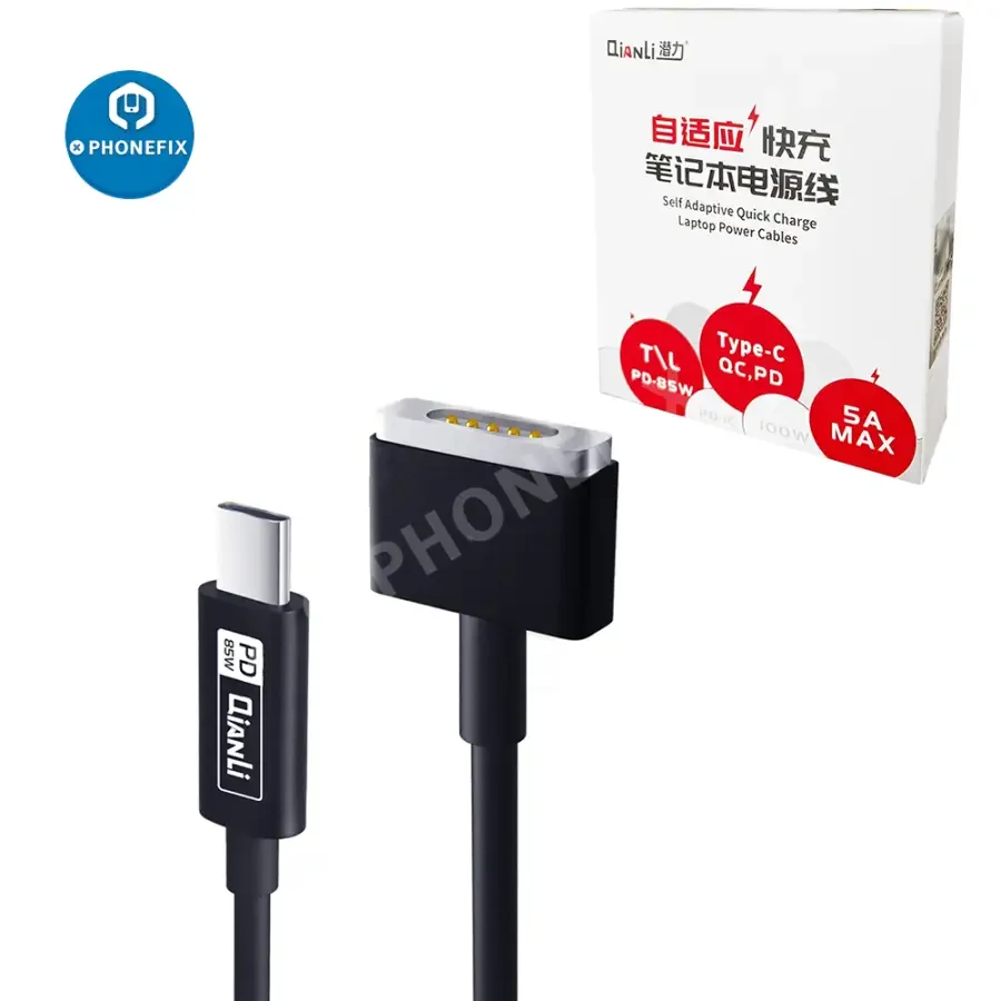 Qianli 1M Adaptive Fast Charging Cable TYPE-C to T SHAPE Connector
