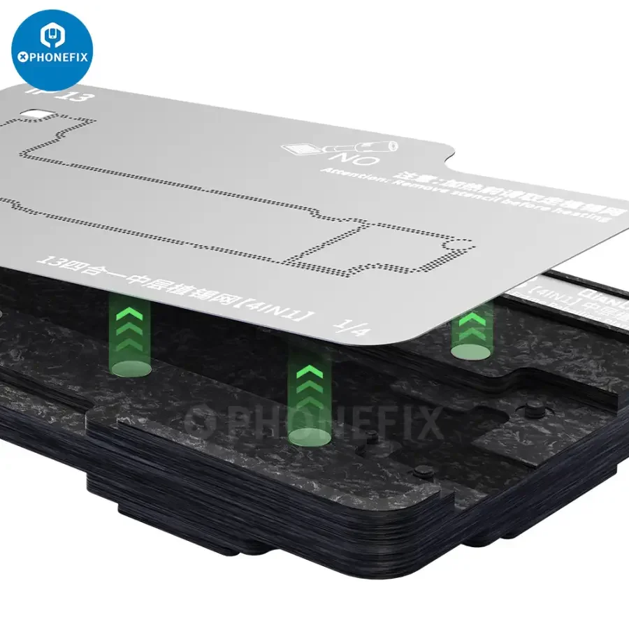 Qianli 4 in 1 Middle Layer Tin Planting Platform For iPhone 13 Pro Max Mini - Image 10