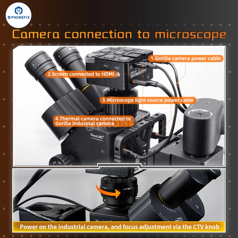 QianLi 6.5X-58X Gorilla Trinocular Microscope YCS Yang Recommend - Image 3