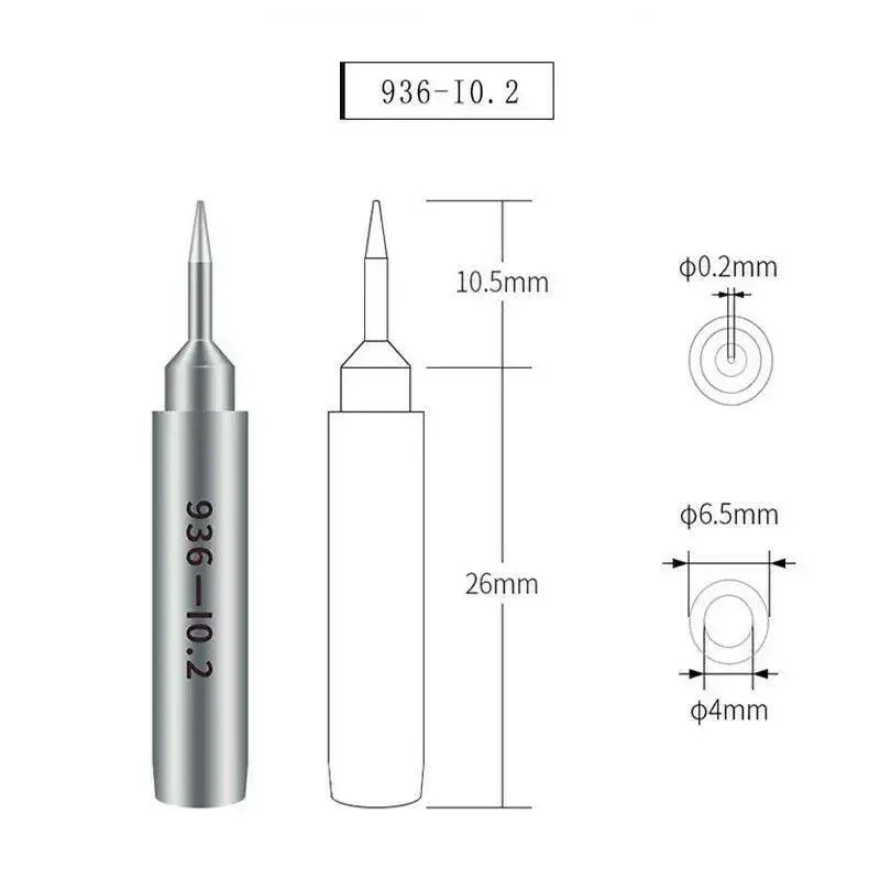 Qianli 936 Universal Soldering Iron Tips Lead Free Solder Tips - Image 6
