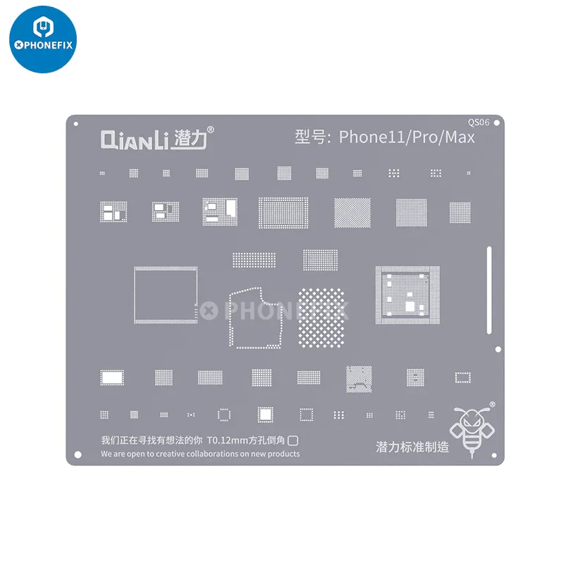QianLi Bumblebee BGA Reballing Stencils For iPhone 6-15 Pro Max - Image 12