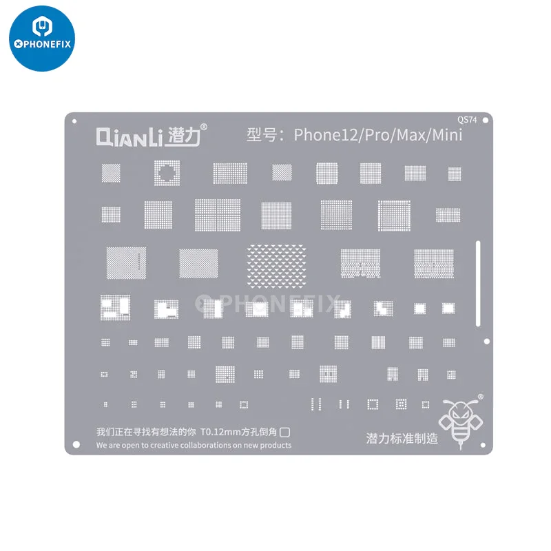 QianLi Bumblebee BGA Reballing Stencils For iPhone 6-15 Pro Max - Image 13