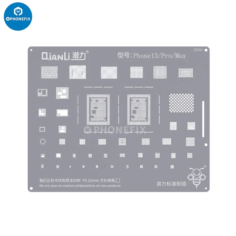 QianLi Bumblebee BGA Reballing Stencils For iPhone 6-15 Pro Max - Image 14