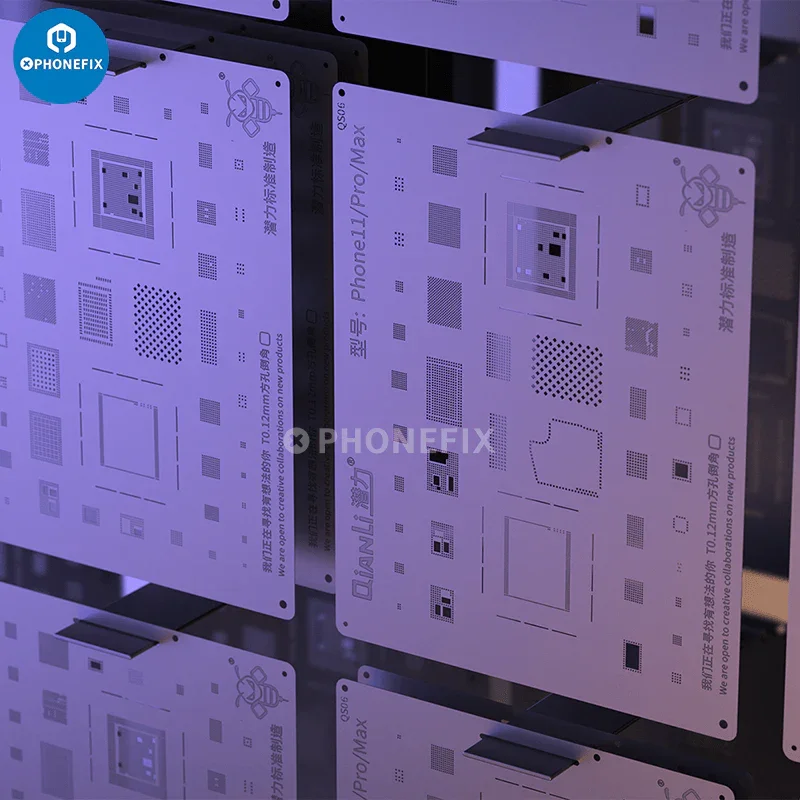 QianLi Bumblebee BGA Reballing Stencils For iPhone 6-15 Pro Max - Image 5