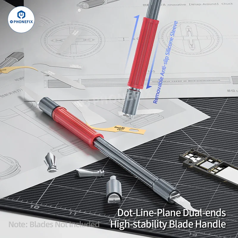 QianLi Dot-Line-Plane Double-ended Blade Handle for Phone Repair - Image 2